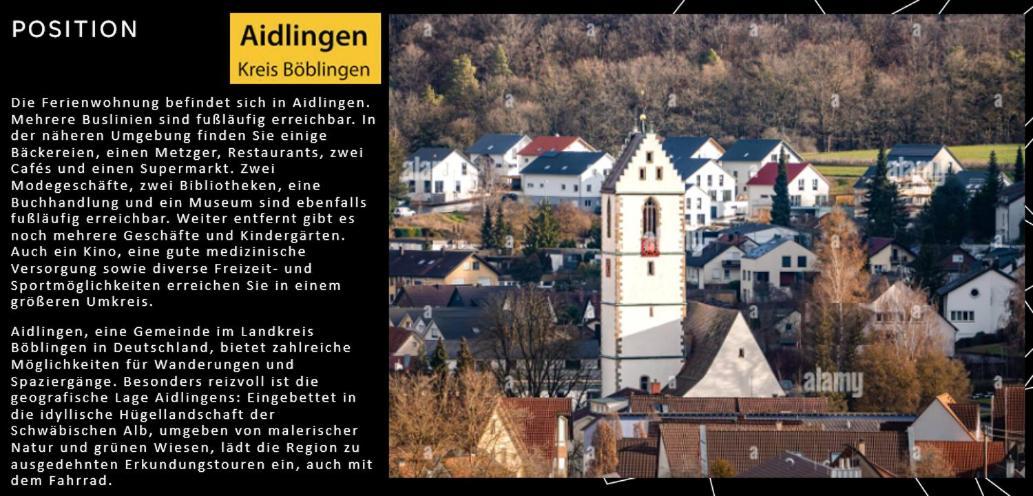 Stylisches Maybach Appartement Mit Terrasse Fuer 5 Personen, 5 Betten, Grosse Kochinsel, Homeoffice Mit 250Mbit Wlan Aidlingen Buitenkant foto